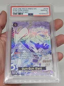 2025 One Piece—Gum-Gum Giant (Alt Art) #OP09-078 The Best Vol. 2—Foil PSA 10 - Image 3