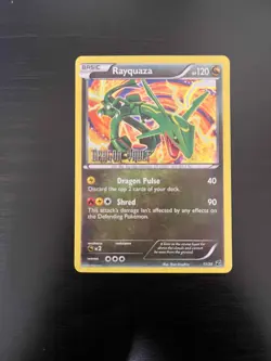 Rayquaza 11/20 (Dragon Vault Stamped) - Reverse Holo Black and White Promo LP - Image 1