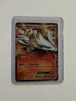 POKEMON POKEMON TCG 2012 RESHIRAM EX BW36 BLACK WHITE BLACK STAR PROMO HOLO NM - Image 1