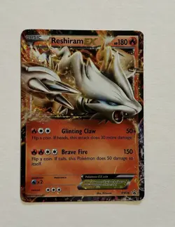 POKEMON POKEMON TCG 2012 RESHIRAM EX BW36 BLACK WHITE BLACK STAR PROMO HOLO NM - Image 2