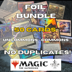 100 Foil Magic The Gathering Card - No Duplicates | Common & Uncommon Foil Lot - Image 1