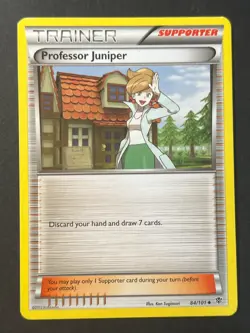 Professor Juniper 84/101 Black & White Plasma Blast - Pokemon Card - Near Mint - Image 1