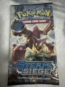 Pokemon 2016 XY Steam Siege Sleeved Booster Pack 10 Cards Unweighed New Sealed. 820650801334 - Image 1