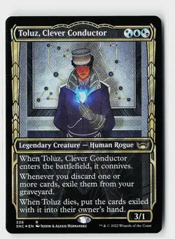 Toluz, Clever Conductor (Showcase) Foil R Streets of New Capenna 336 NM - Image 1