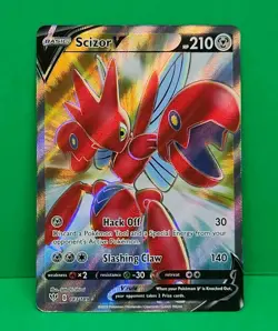 Scizor V 183/189 Darkness Ablaze NM Full Art Ultra Rare Pokemon Card - Image 1