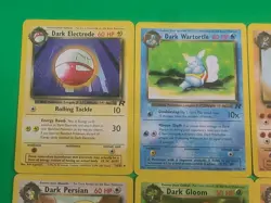 Vintage Pokemon TCG Team Rocket Unlimited Dark Lot of 8 Cards Dark Machamp - Image 2
