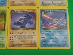 Vintage Pokemon TCG Team Rocket Unlimited Dark Lot of 8 Cards Dark Machamp - Image 4