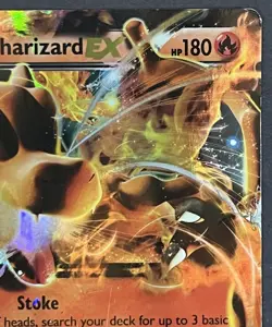 DAMAGED Charizard EX XY29 Holo XY Promos Authentic Pokemon Card - Image 4