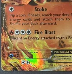 DAMAGED Charizard EX XY29 Holo XY Promos Authentic Pokemon Card - Image 5