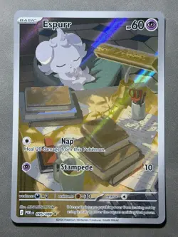 Espurr 095/088 Illustration Rare 2026 Pokemon Perfect Order Full Art Card NM+ - Image 1