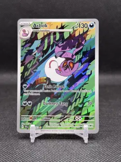 Arbok 176/162 Pokemon TCG Temporal Forces Illustration Rare Card - Image 1
