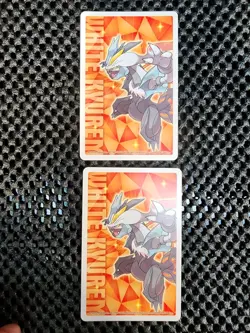 Arcanine and Growlithe Pokemon Japanese White Kyurem Poker Playing Card 2012 NM - Image 2