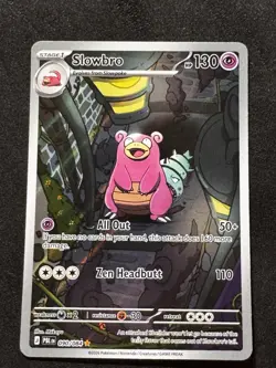 Slowbro 090/084 Me05: Pitch Black Holo Illustration Pokemon Card NM - Image 1