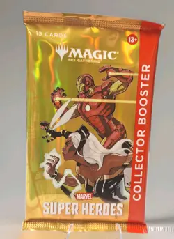 Marvel Super Heroes Collector Booster Pack Brand MTG Booster Packs New Sealed - Image 1