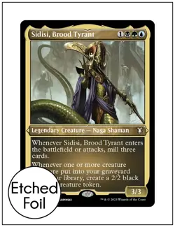 1x Sidisi, Brood Tyrant, Etched Foil, Magic the Gathering MTG NM - Image 1