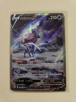 Pokemon TCG Suicune v Crown Zenith: Galarian Gallery Ultra Rare Card GG38/GG70 - Image 1