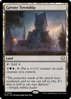 Gavony Township [March of the Machine Commander] Magic MTG - Image 1