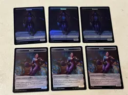 6 x mtg foil token Pilot // Zombie, 001/003, Aetherdrift, unplayed - Image 2