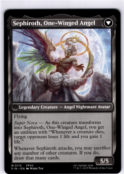 Sepheroth, Fabled SOLDIER Final Fantasy Regular NM MTG - Image 2