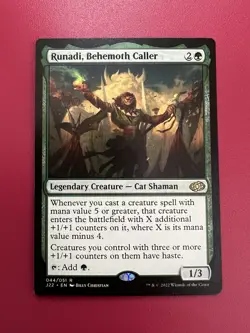 *** Runadi, Behemoth Caller Jumpstart 2022 NM MTG English *** - Image 1