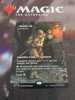 Mtg. Donnie's Bo - Shadowspear. Borderless. Teenage Mutant Ninja Turtles. Nm - Image 1