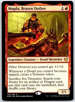 Magda, Brazen Outlaw 142 R Kaldheim Magic: The Gathering NM/M - Image 1