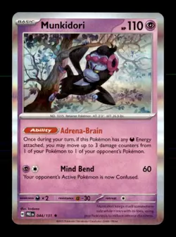 Munkidori 044/131 Holo Rare Prismatic Evolutions Pokemon Near Mint - Image 1