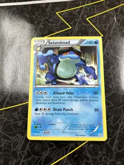 Seismitoad 36/124 Dragons Exalted BW Rare Pokemon TCG Card - Image 1