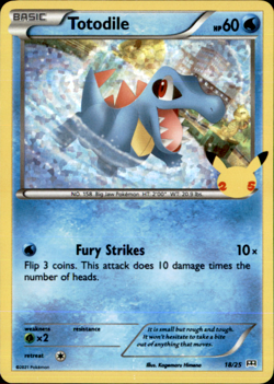 Pokemon | Totodile | 018/025 | Promo | McDonald's 25th Anniversary Promos Holo - Image 1