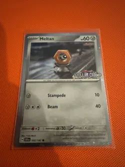 [Stamped] Meltan 102/142 Stellar Crown Stamped Cosmo Foil - Pokemon TCG Promo - Image 1