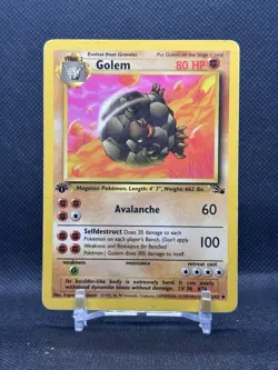 Golem - Fossil 1st Edition 36/62 - Pokemon TCG - Image 1