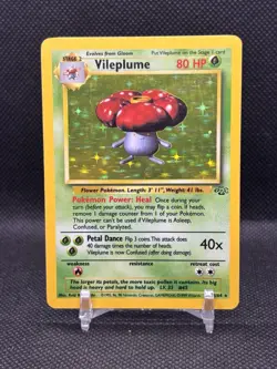 Vileplume 15/64 Holo Rare Holo Pokemon TCG Card Jungle Unlimited English 1999 - Image 1