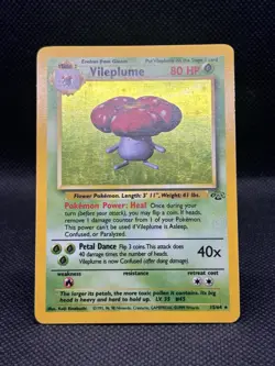 Vileplume 15/64 Holo Rare Holo Pokemon TCG Card Jungle Unlimited English 1999 - Image 2