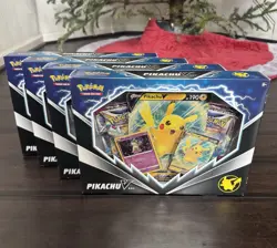 Pokemon TCG: Pikachu V Box BRAND NEW FACTORY SEALED - LOT OF 4 - Image 1