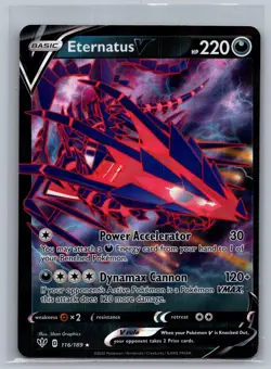 Eternatus V 116/189 Holo V Rare Darkness Ablaze Pokemon Near Mint - Image 1