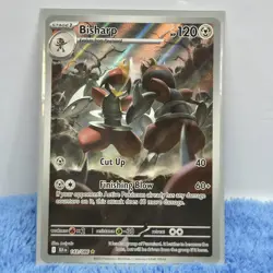 Pokemon Bisharp Illustration Rare Holo 143/086 120 HP English Sv: Black Bolt - Image 2