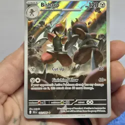 Pokemon Bisharp Illustration Rare Holo 143/086 120 HP English Sv: Black Bolt - Image 4