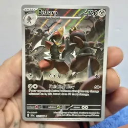 Pokemon Bisharp Illustration Rare Holo 143/086 120 HP English Sv: Black Bolt - Image 5