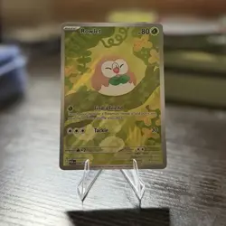 Pokemon TCG Rowlet Prismatic Evolutions 090/088 Illustration Rare Holo ENG 80 HP - Image 1