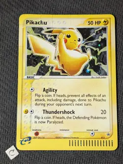 Pikachu 012 - Black Star Promo eReader Holo Pokemon TCG HP/DMG - Image 1