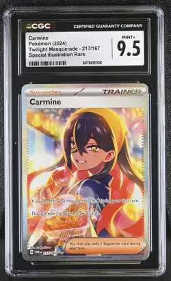 Pokemon GRADED Carmine 217/167 Twilight Masquerade SIR 9.5 ENGLISH - Image 1