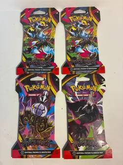 Pokemon TCG Pitch Black Pokemon LOT(2) ETB Factory Sealed *Small hole* + 4 Packs - Image 3