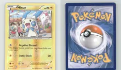 MINUN COMMON FURIOUS FISTS POKEMON REVERSE HOLO LIGHTLY PLAYED - Image 3