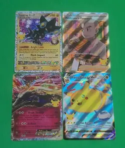 Pokemon Alt Full Art 25th Lot Of 4 Xerneas EX, Flying Pikachu, Luxray, Profe NM - Image 1