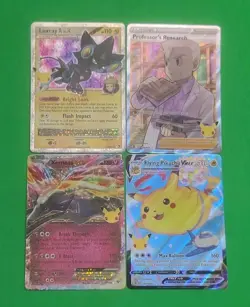 Pokemon Alt Full Art 25th Lot Of 4 Xerneas EX, Flying Pikachu, Luxray, Profe NM - Image 2