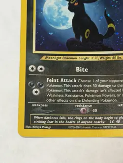 Pokemon TCG WOTC Neo Discovery Umbreon Holo Foil with Swirl! - Image 3