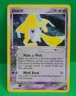 2004 Pokemon EX Hidden Legends Jirachi Holo 8/101 MINT Condition Grade Worthy - Image 3