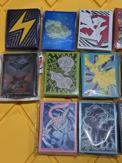 Lot Of 10 Pokemon Official TCG Sleeves (65&64 Ct.) Factory Sealed Read Describe - Image 2