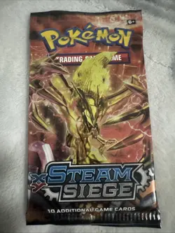 Pokemon 2016 XY Steam Siege Sleeved Booster Pack 10 Cards Unweighed New Sealed 820650801334 - Image 1
