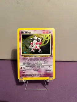 Pokemon TCG Mr. Mime Jungle Holo Rare Unlimited 6/64 LP Condition - Image 1